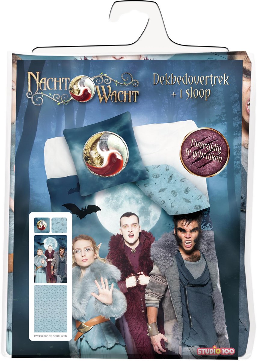 Studio 100 dekbedovertrek Nachtwacht 140 x 200 cm blauw