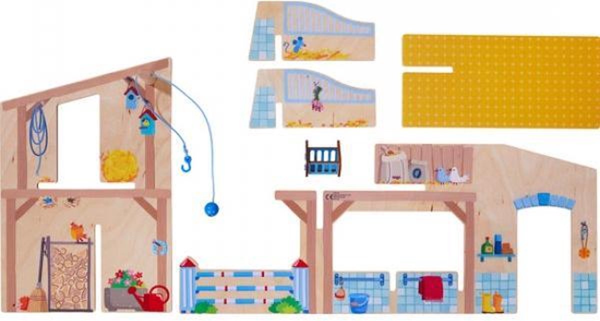 HABA speelset Manege Little Friends junior 49 cm polyester