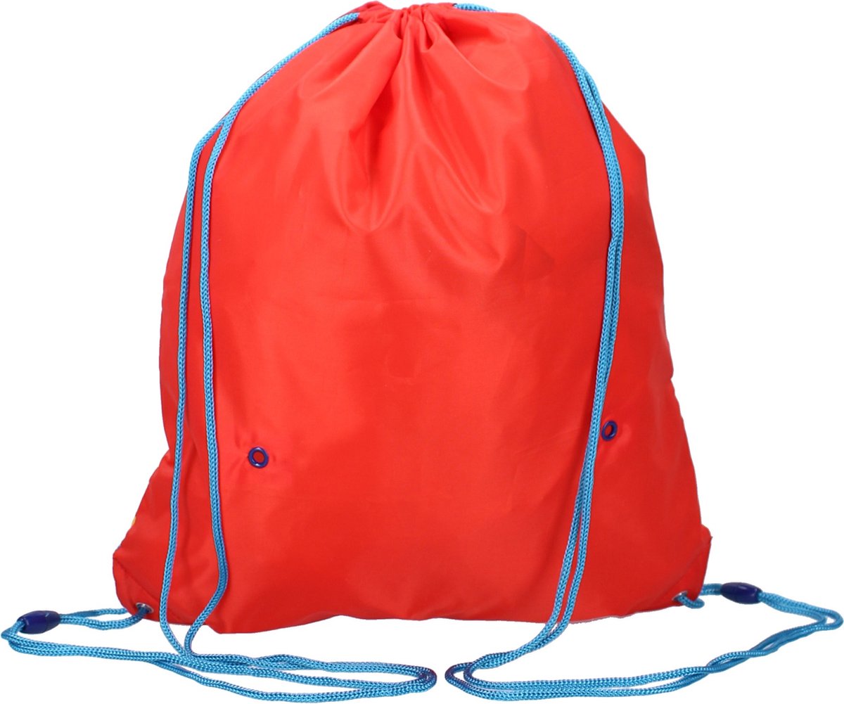 Brandweerman Sam gymtas junior 1,6 liter polyester/blauw - Rood