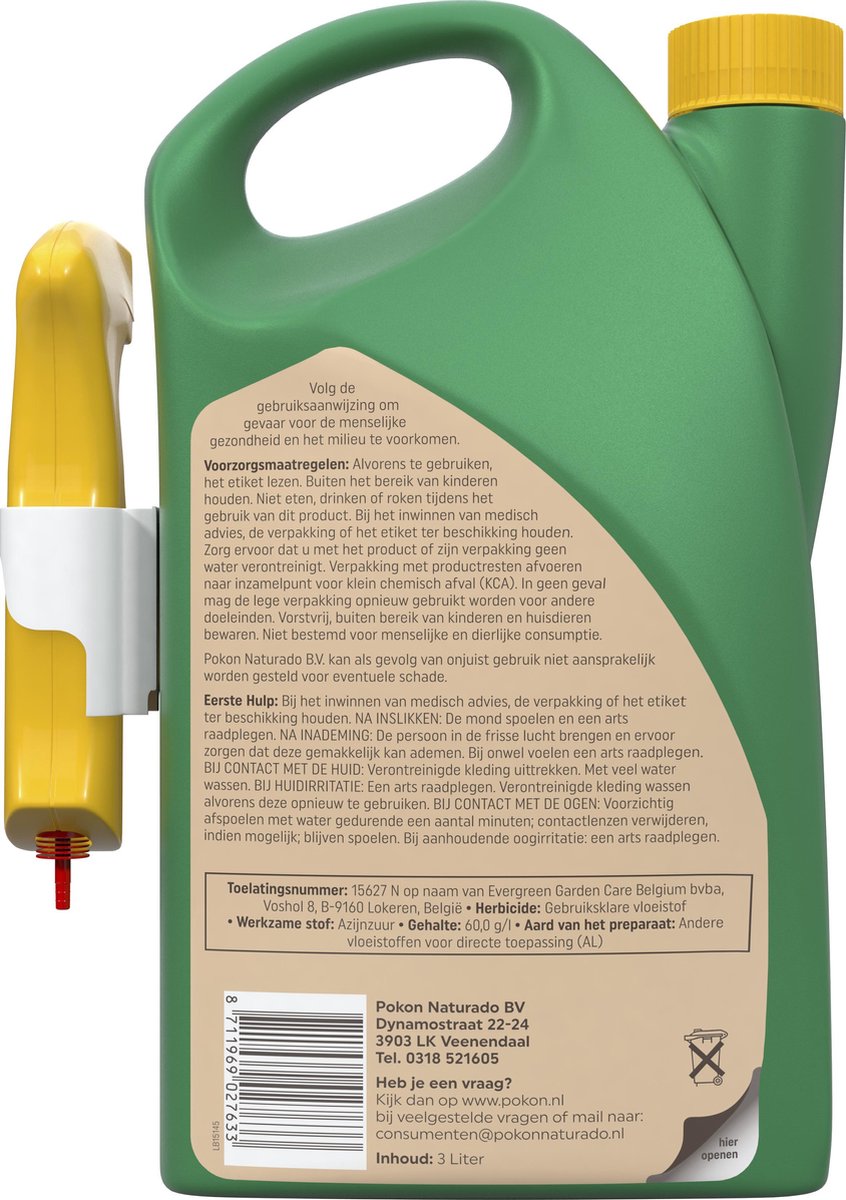 Pokon Tegen Onkruid Spray 3 Liter