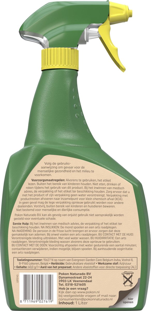 Pokon Tegen Onkruid Spray 1 Liter