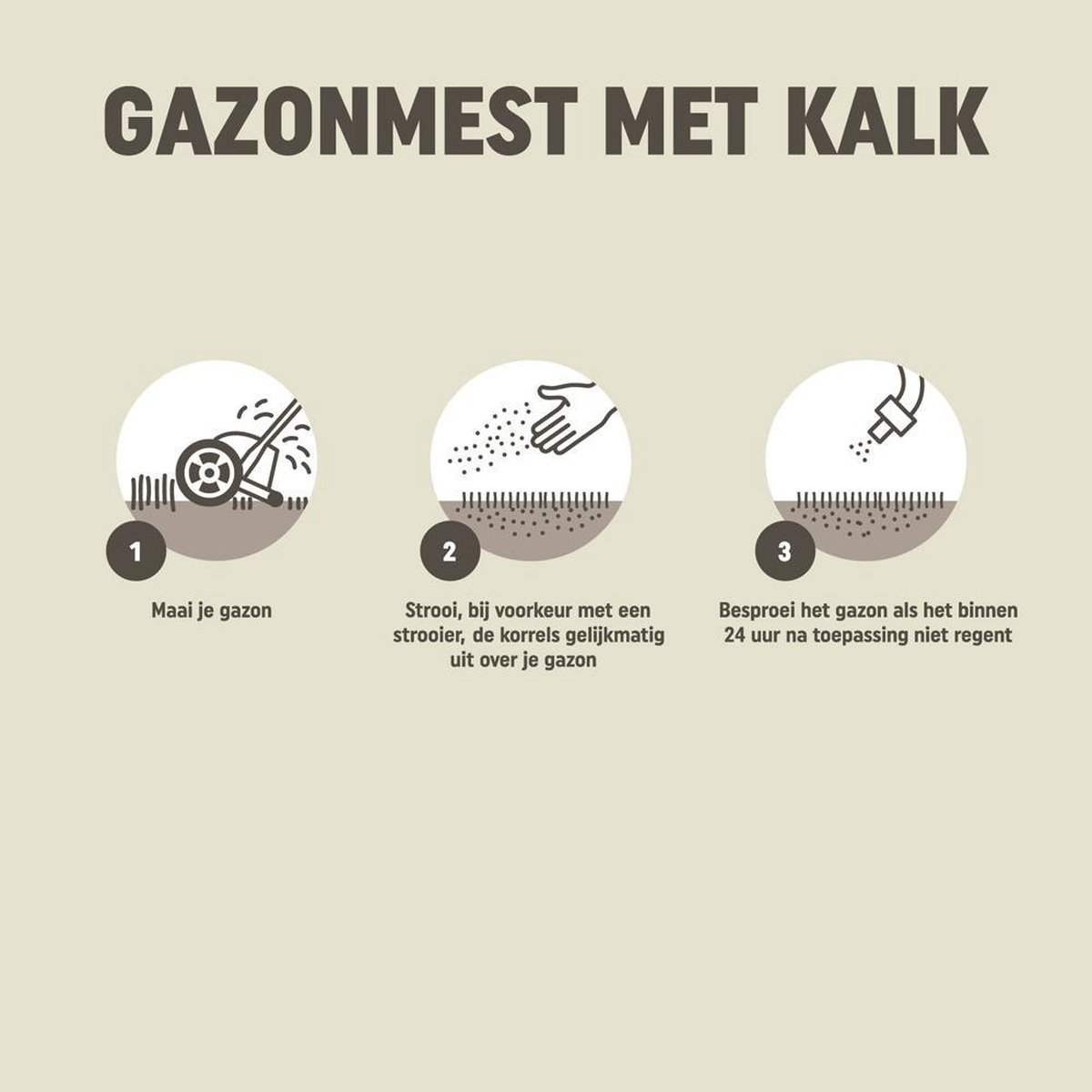 Pokon gazonmest met Kalk 3 in 1 - 250 m2