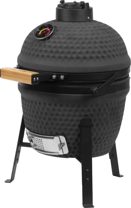 Patton " Kamado Grill Classic 13"" Keramische Barbecue" - Zwart