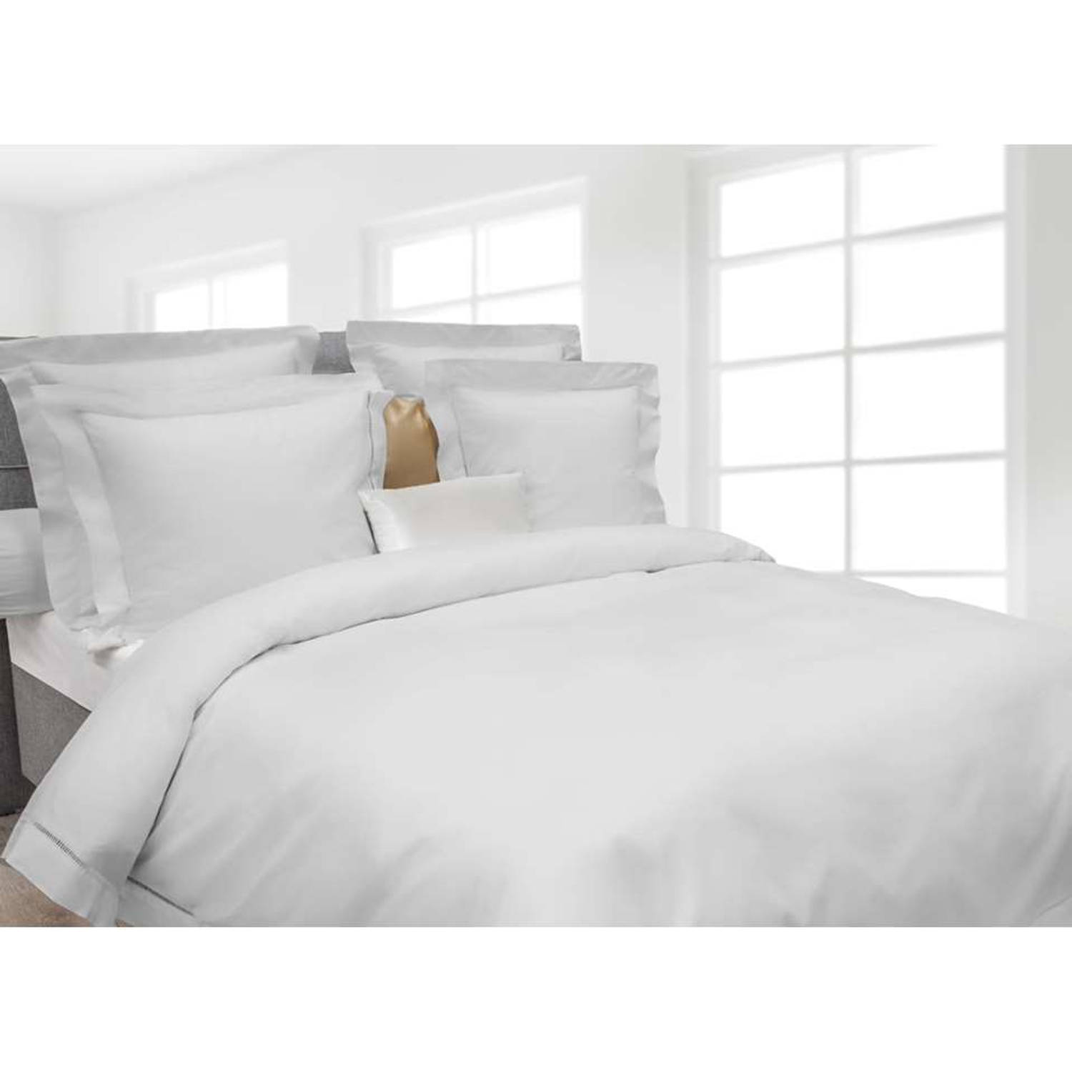 Heckett & Lane Dekbedovertrek Feline - Zilvergrijs - 240 X 220