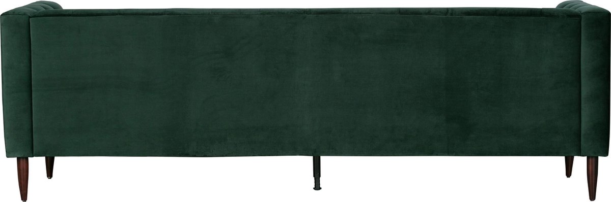 Woood Nisa Bank 3-zits - Fluweel - Donker - 74x230x85 - Groen