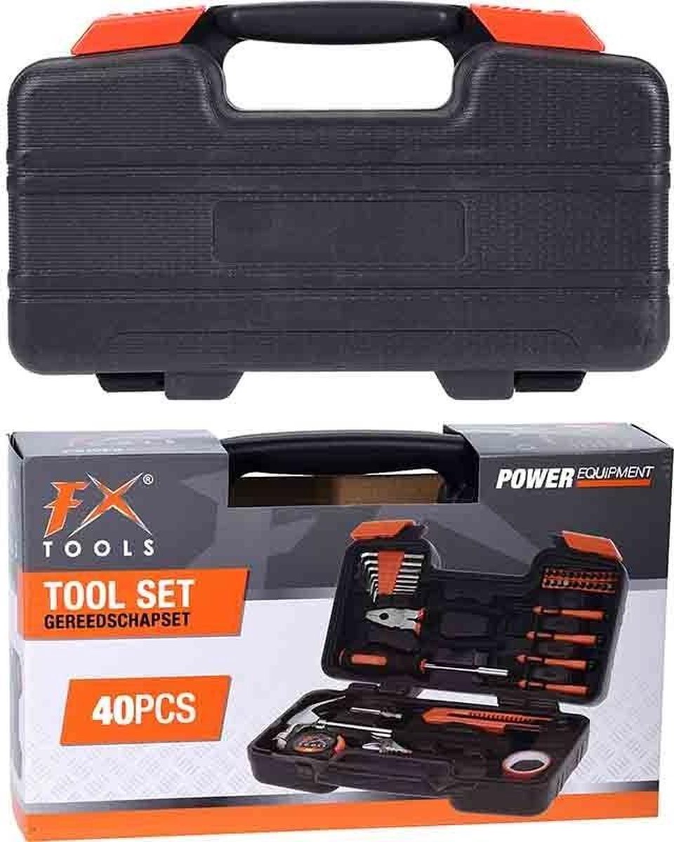 Huismerk Gereedschapsset - 40 delig - Zwart