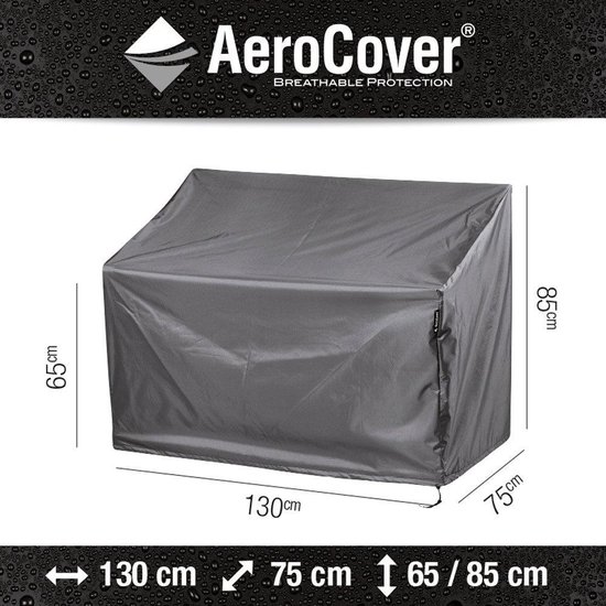 AeroCover Tuinbankhoes B 130 x D 75 cm - Grijs