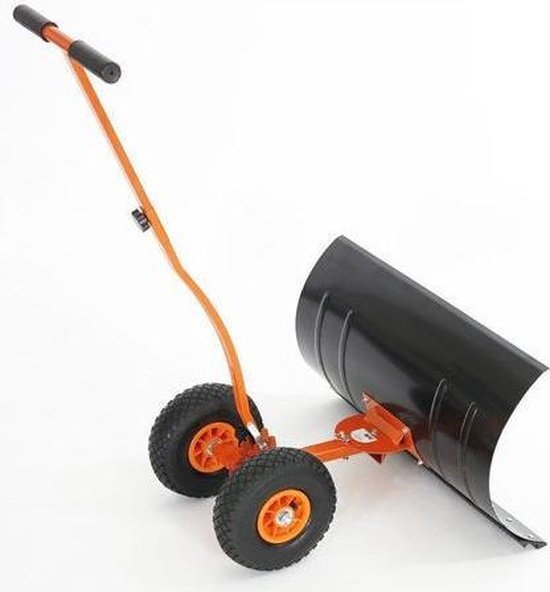 Vidaxl Handmatige Sneeuwschuiver Met Wielen - Silver