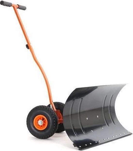 Vidaxl Handmatige Sneeuwschuiver Met Wielen - Silver