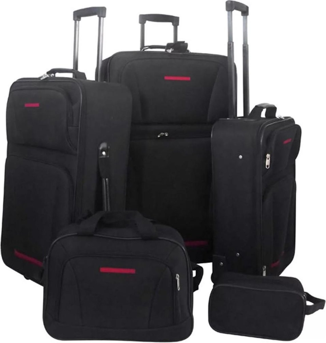 Vidaxl Reisbagage Set 5-delig - Zwart