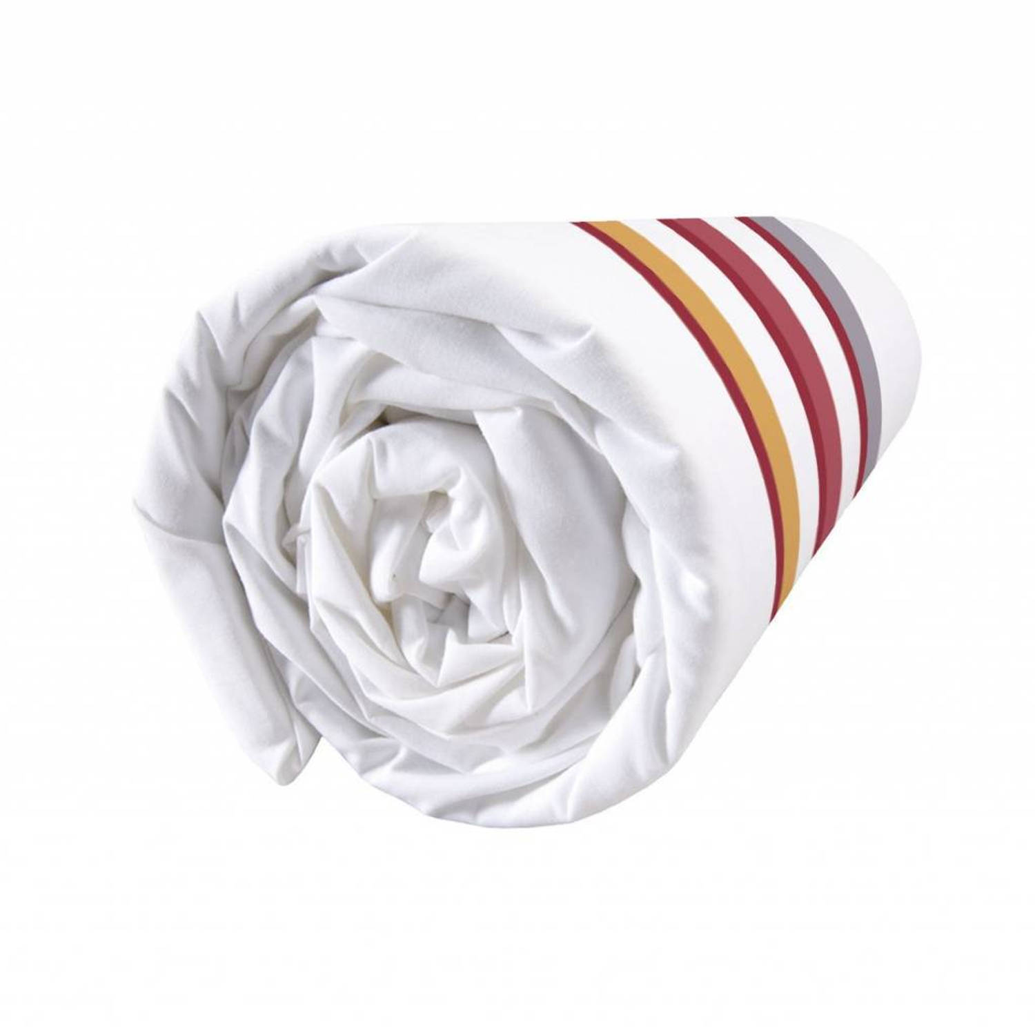 Matt & Rose Esprit Graphique Terracotta - Hoeslaken - 160x200 Cm - Multi