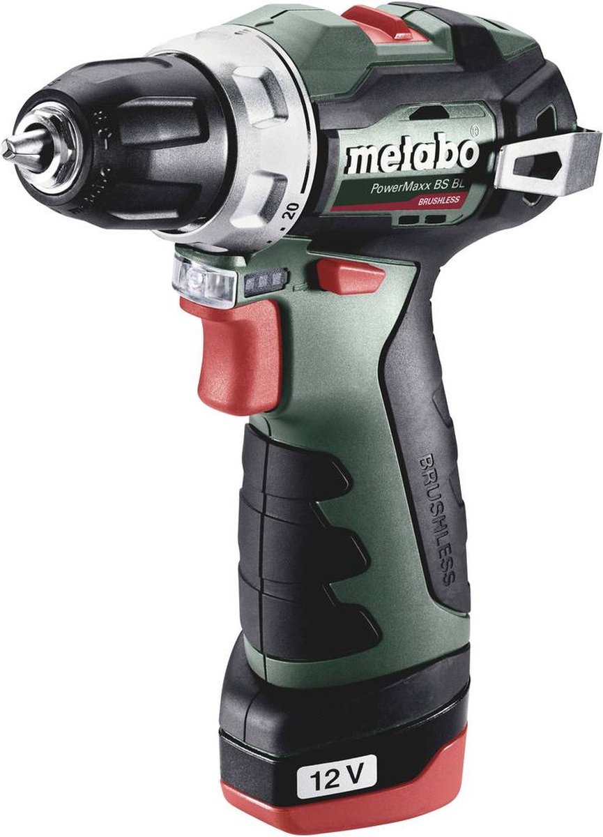 Metabo BS BL Accu-Boorschroefmachine | 12V | 38 Nm | 2x2 Ah Li-Power | Lader LC 40 | In koffer