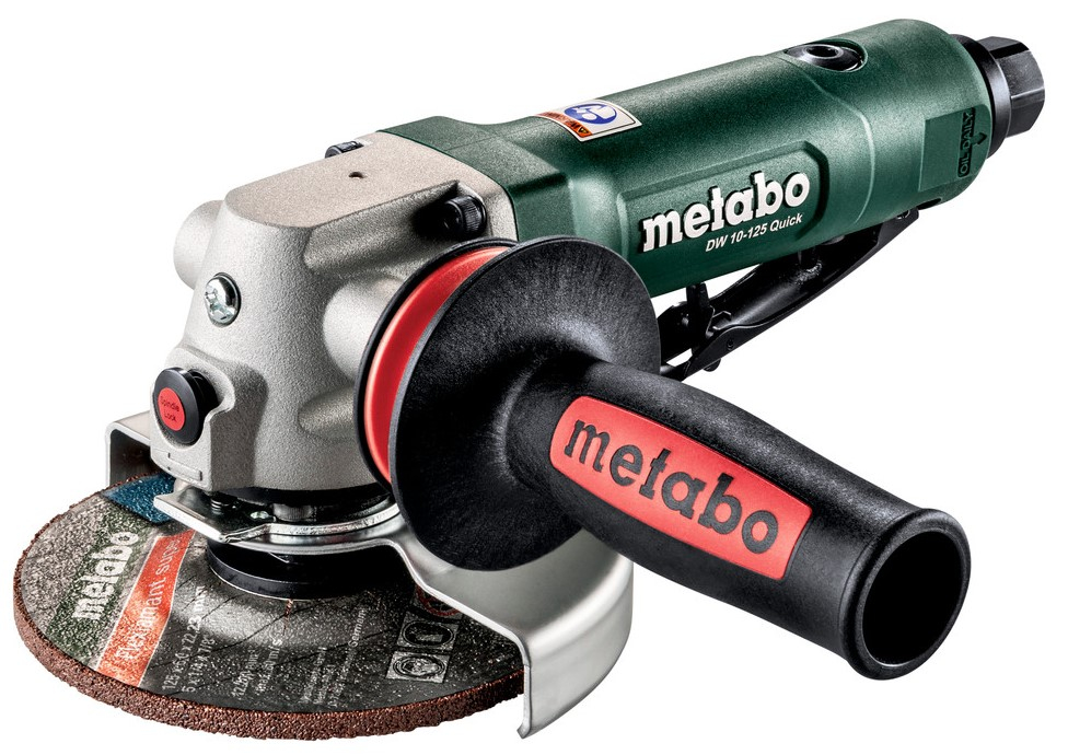 Metabo DW 10-125 Quick | Haakse persluchtslijper | 125 mm | 6.2 bar | 500 l/min | In doos