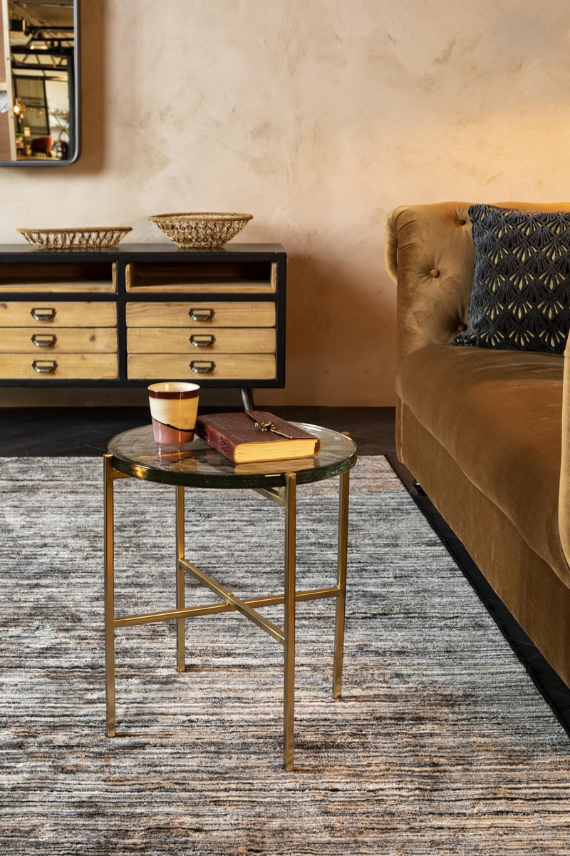 Dutchbone Vidrio Bijzettafel - Brass - Goud