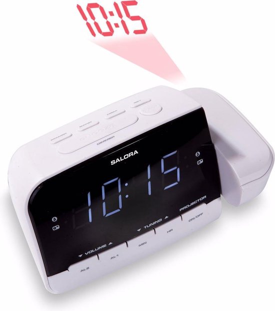 Salora Wekkerradio Cr618p - Zwart