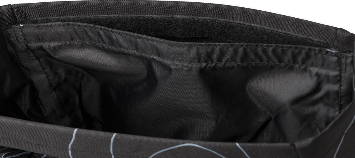 Agu Trend H2O Roll-Top Dubbele Fietstas Urban/Ass. Geometrisch - Zwart