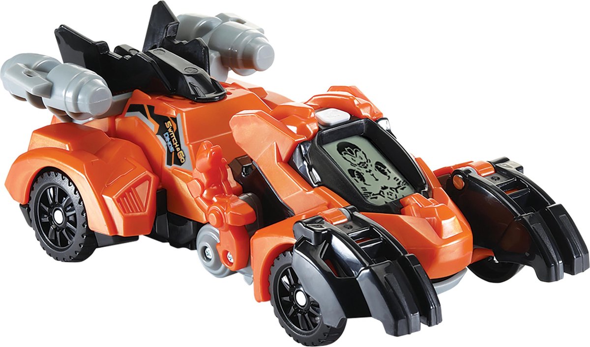 Vtech transformer Troy T rex junior 14,2 cm/zwart - Oranje