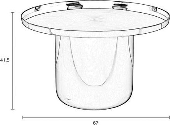 Zuiver Shiny Bomb Salontafel - Zwart