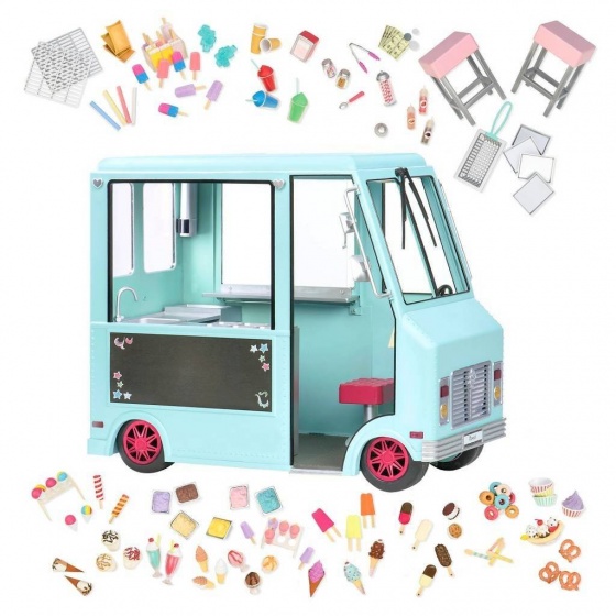 Our Generation Sweet Stop Ice Cream Truck lichtblauw