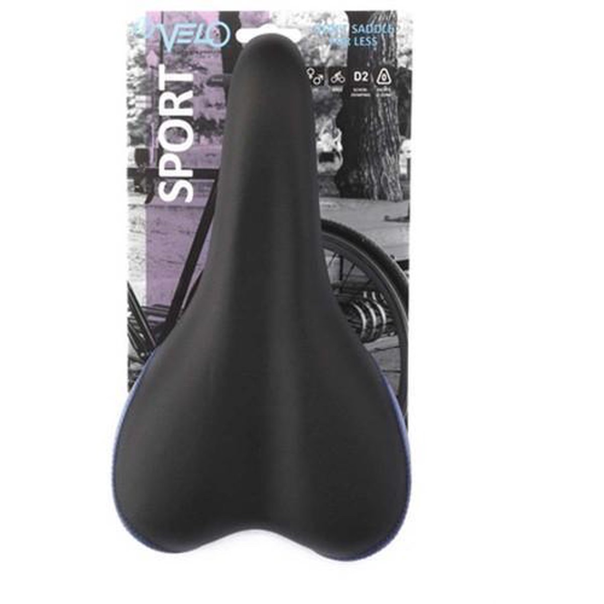 Velo Zadel Sport Unisex/blauw - Zwart