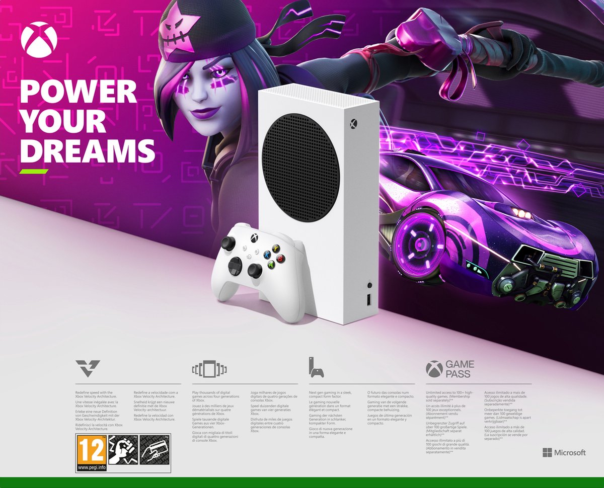 Back-to-School Sales2 Xbox Series S 512 GB– Fortnite & Rocket League Bundle
