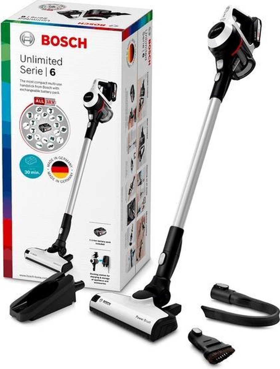 Bosch BCS61113 Unlimited 6 - Wit