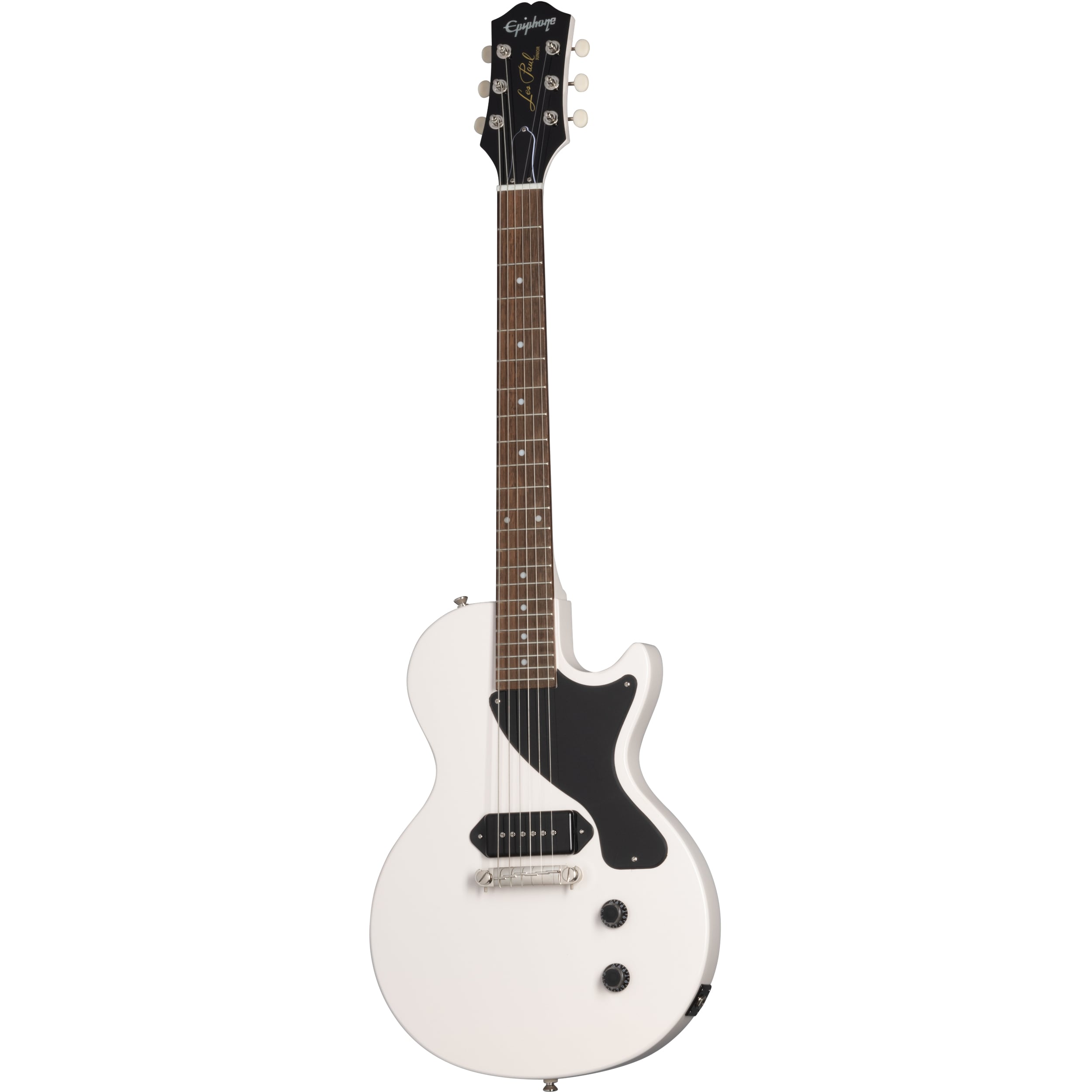 Epiphone Billie Joe Armstrong Les Paul Junior Classic White elektrische signature gitaar met koffer