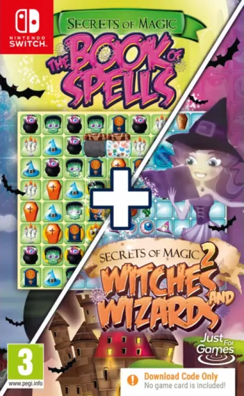 Just for Games Secrets of Magic 1+2: The Book of Spells + Secrets of Magic 2:ches and Wizards (Code in a Box) - Wit