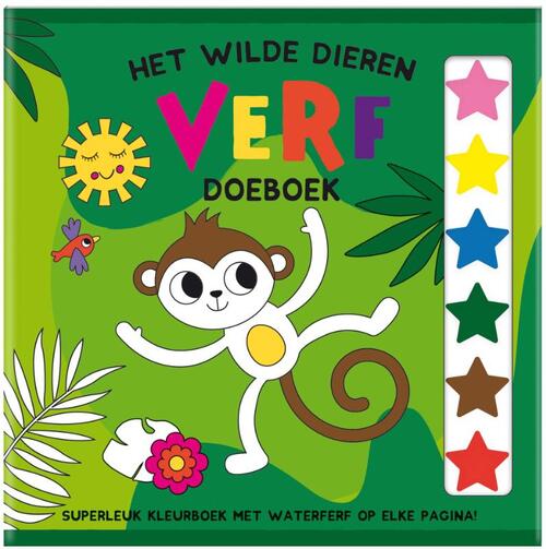 Het Wilde Dieren Verf Doeboek - (set van 4)