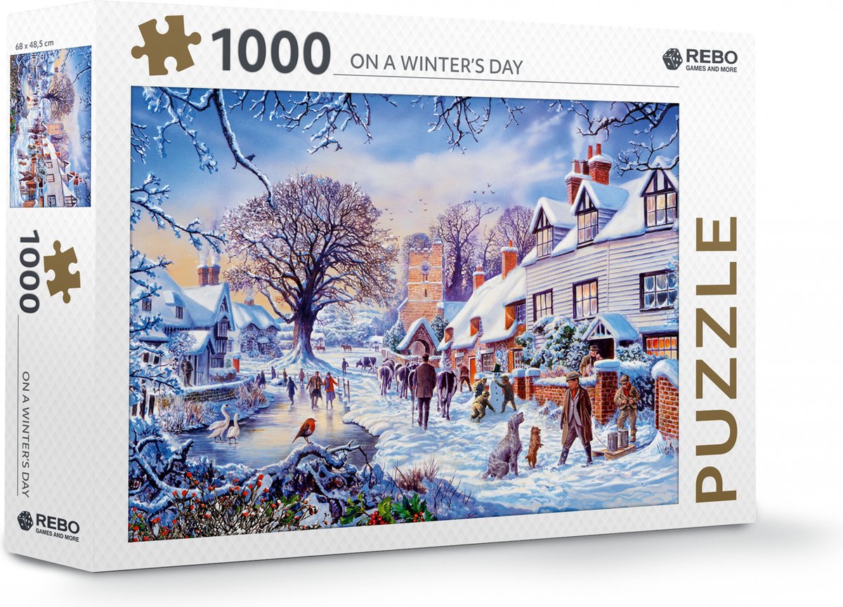 Rebo Productions Rebo legpuzzel 1000 stukjes - On a winter&apos;s day