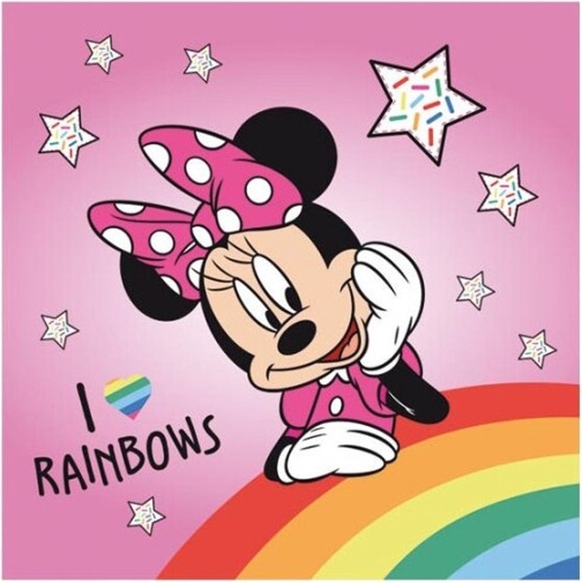 Disney kussen Minnie Mouse junior 40 x 40 cm polyester roze