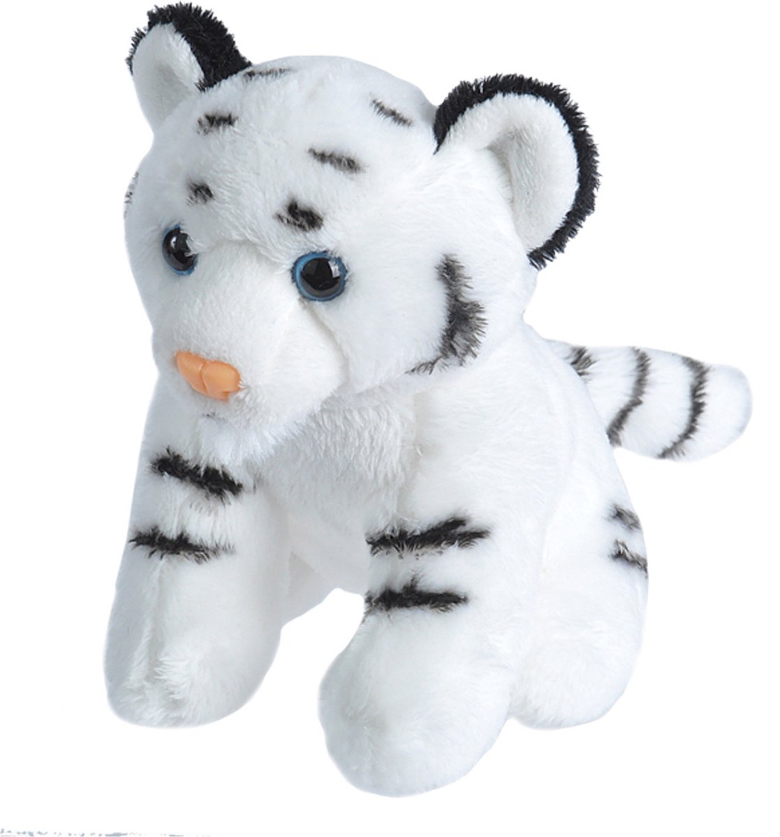 Wild Republic knuffel witte tijger junior 13 cm pluche