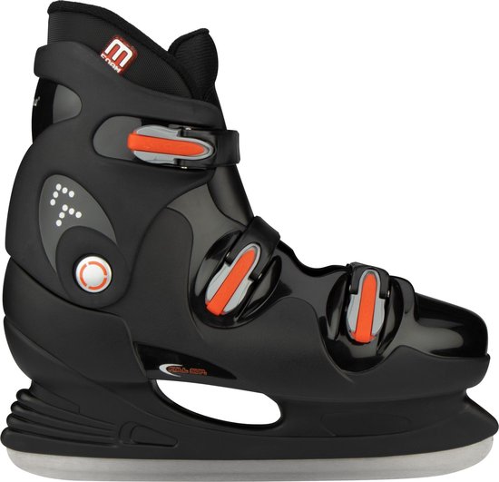 Nijdam Ijshockeyschaatsen Hardboot Unisex/rood Maat 40 - Zwart