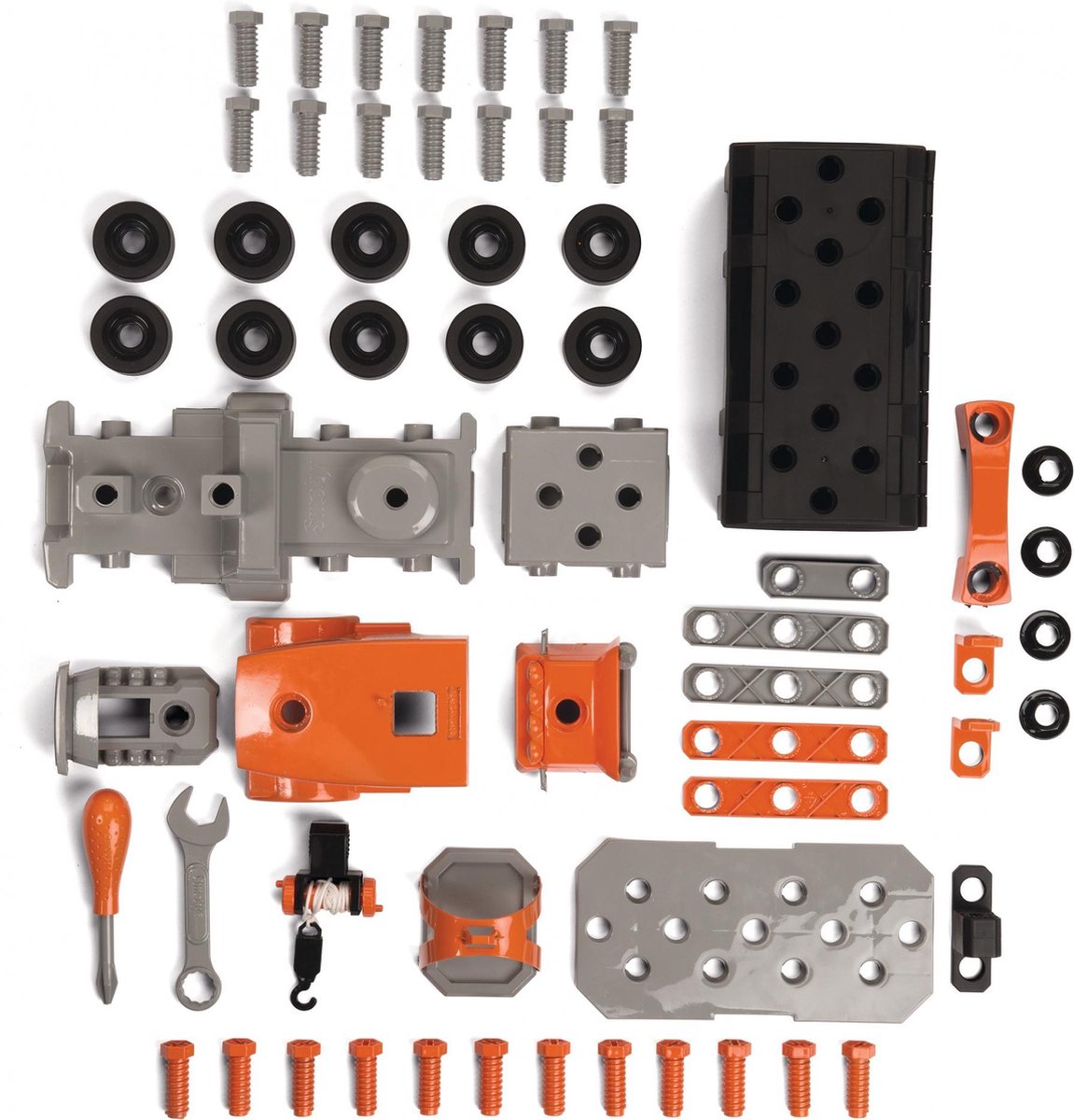 Smoby vrachtwagen Black + Dekker junior 45 cm zwart 61 delig