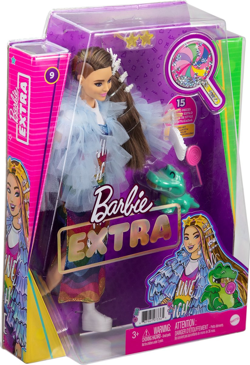 Barbie tienerpop Regenboog junior 28,5 cm