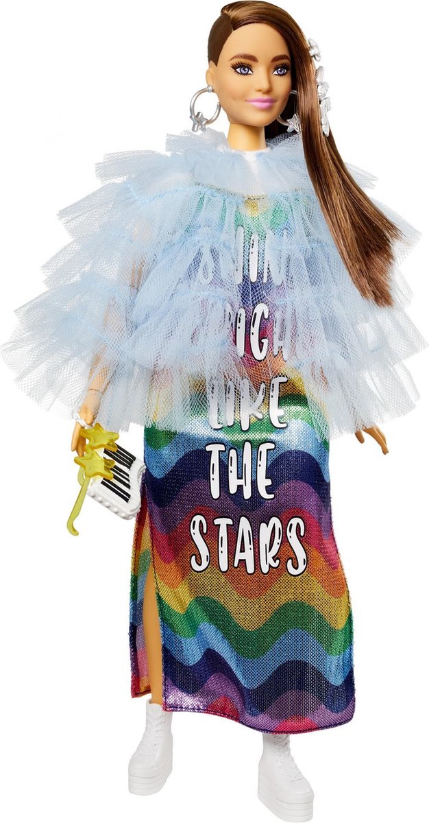 Barbie tienerpop Regenboog junior 28,5 cm
