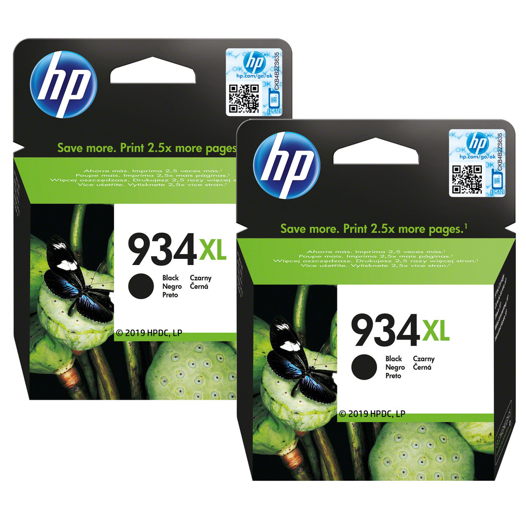 HP 934XL Cartridges Duo Pack - Zwart