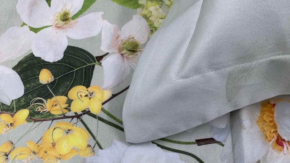 Heckett & Lane Daly Dekbedovertrek 200 x 220 cm - Groen