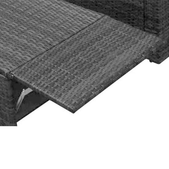 Vidaxl 2-delige Loungeset Met Kussens Poly Rattan - Zwart