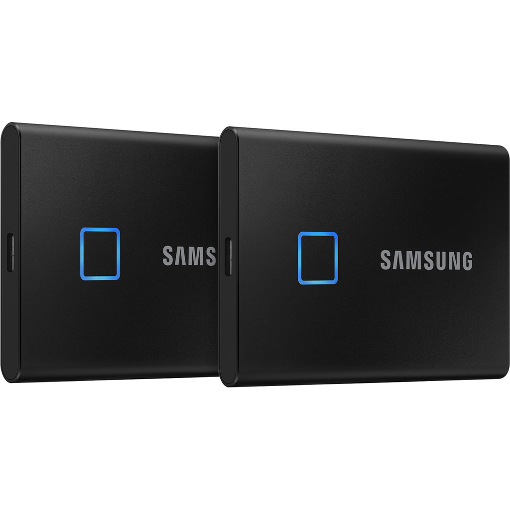 Samsung T7 Touch Portable SSD 2TB - Duo Pack - Zwart