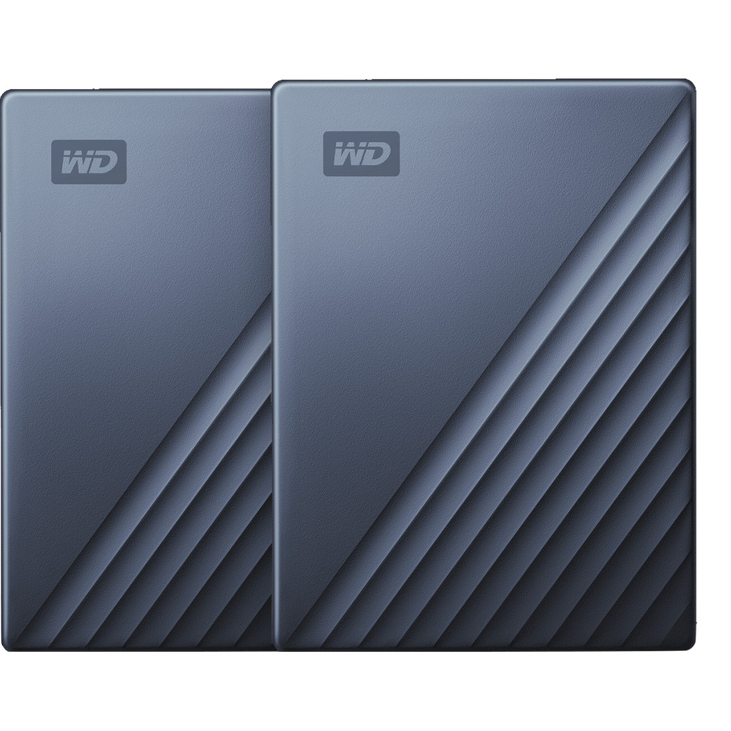 Western Digital WD My Passport for Mac 5TB Type C - Duo pack - Blauw