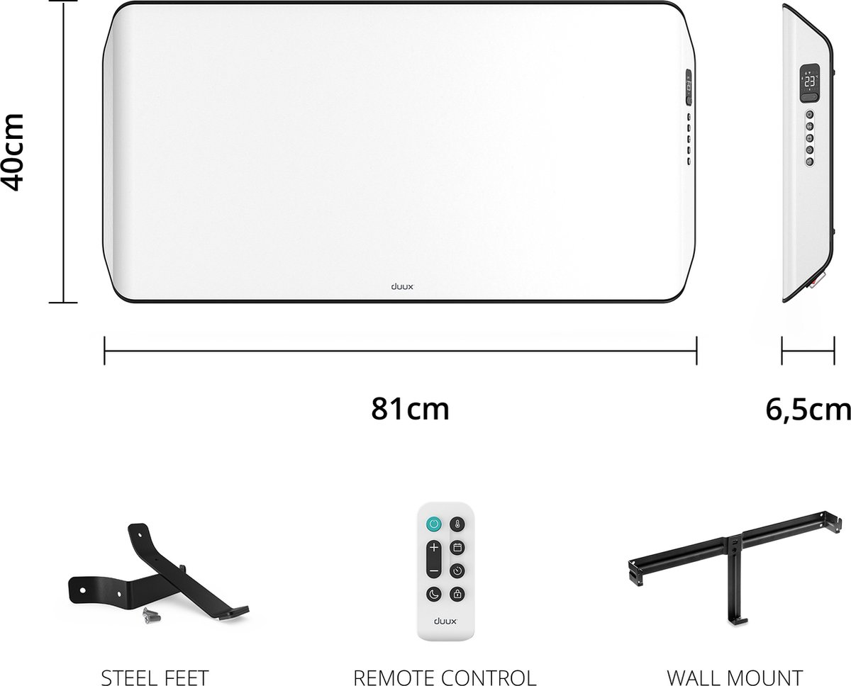 Duux Edge Smart Convector 1000W - Wit