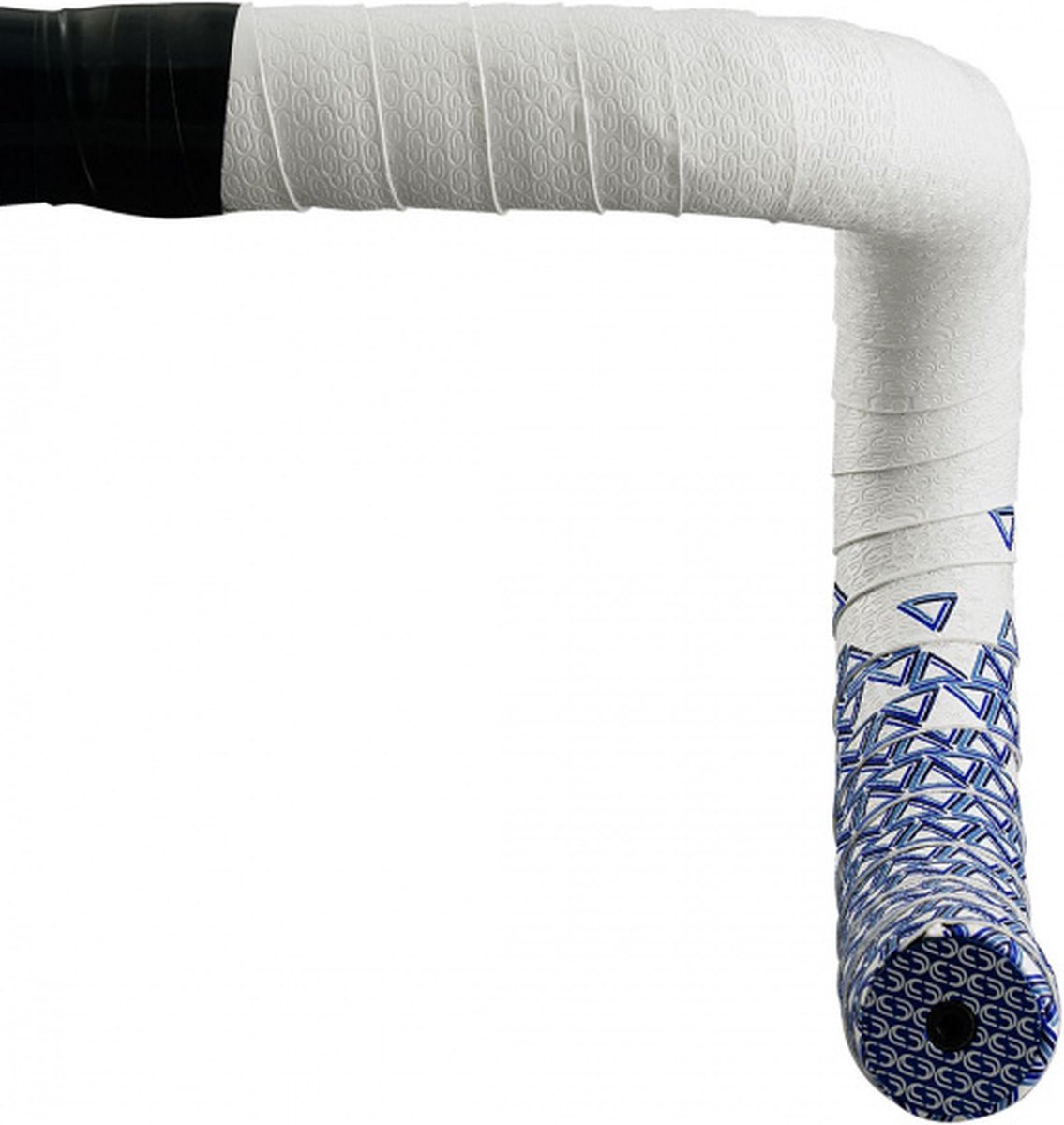 Deda stuurtape 200 x 3 cm EVA/PU 2,5 mm wit/blauw 3 delig