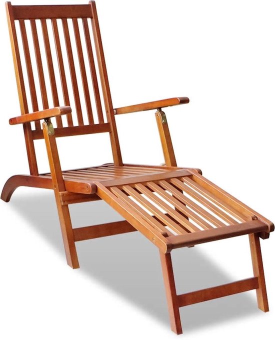 Ligstoel Voor In De Tuin (Acacia Hout) - Marrón