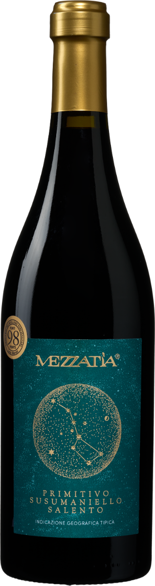 Wijnvoordeel Mezzatia Primitivo Susumaniello Salento IGT - Rood