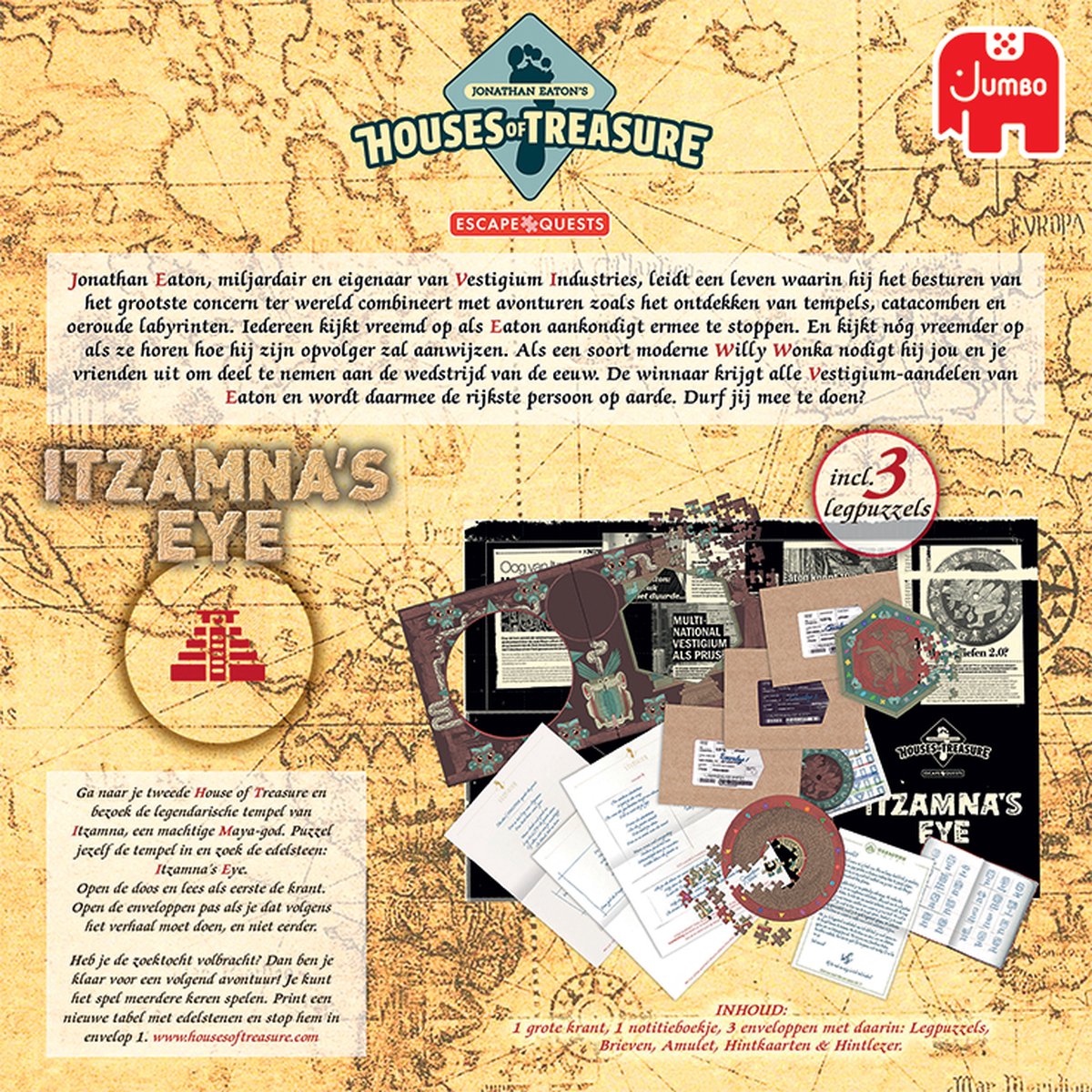 Jumbo kaartspel Escape Quest The Beginning: Ascalons Fury (NL) - Zwart