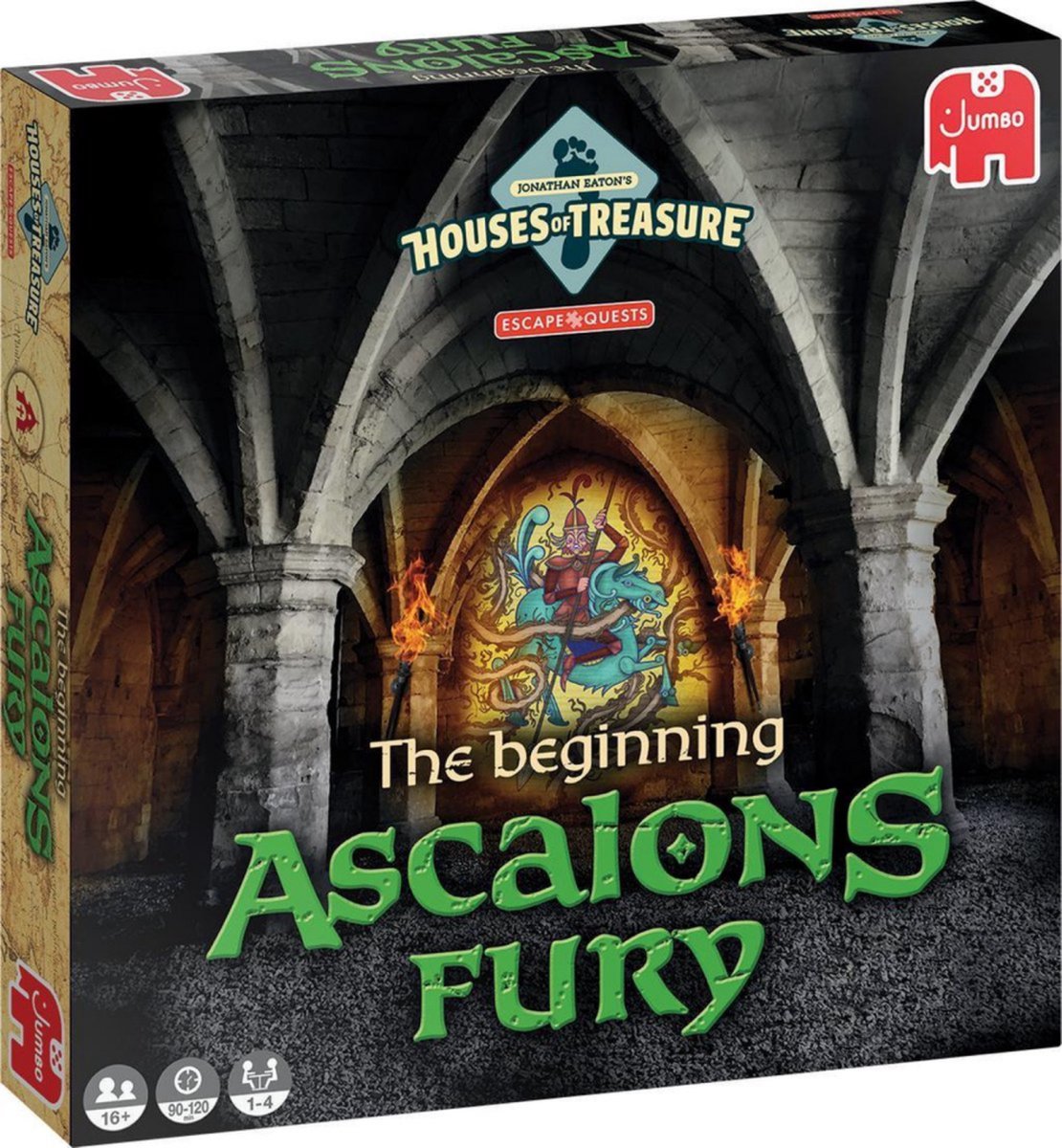 Jumbo kaartspel Escape Quest The Beginning: Ascalons Fury (NL) - Zwart