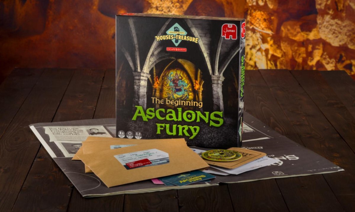 Jumbo kaartspel Escape Quest The Beginning: Ascalons Fury (NL) - Zwart