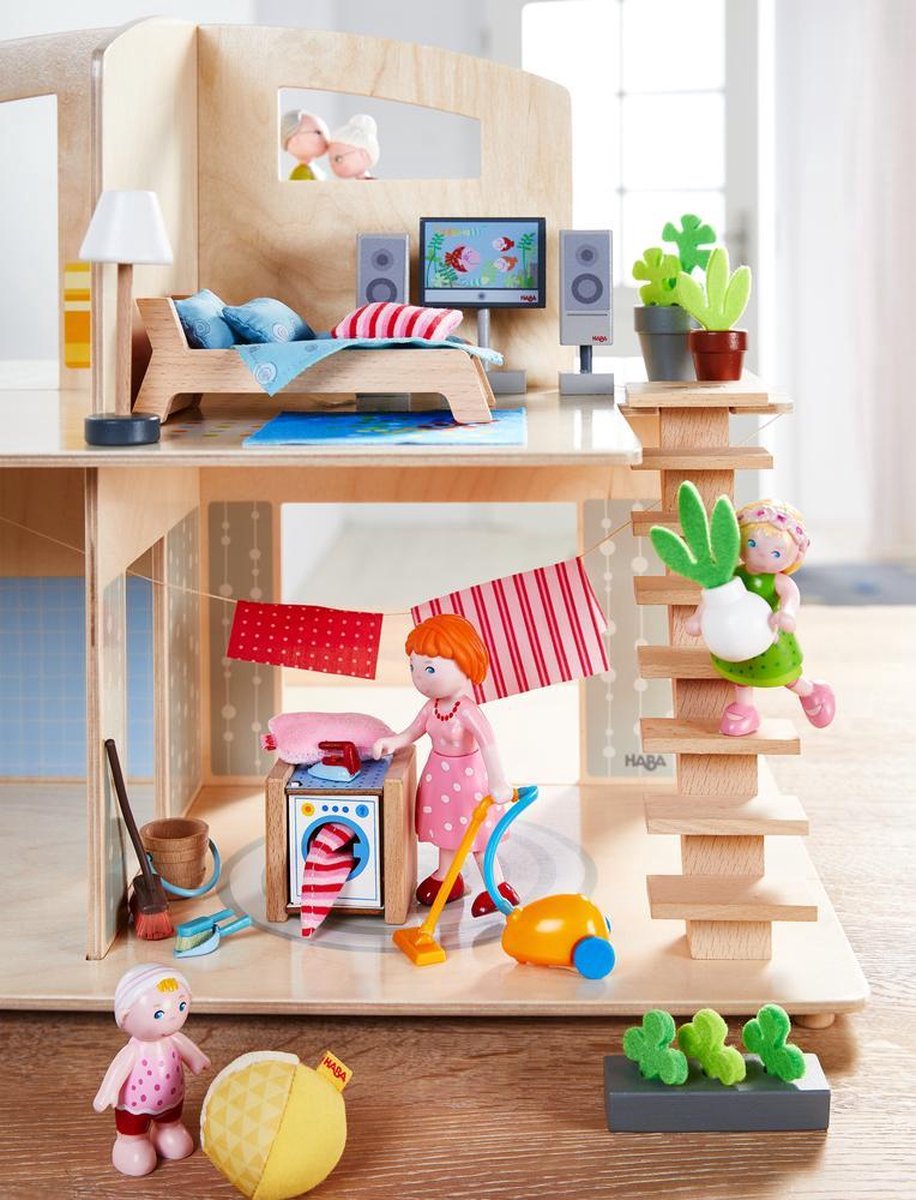 HABA poppenaccessoires woonkamer Little Friends 25 delig