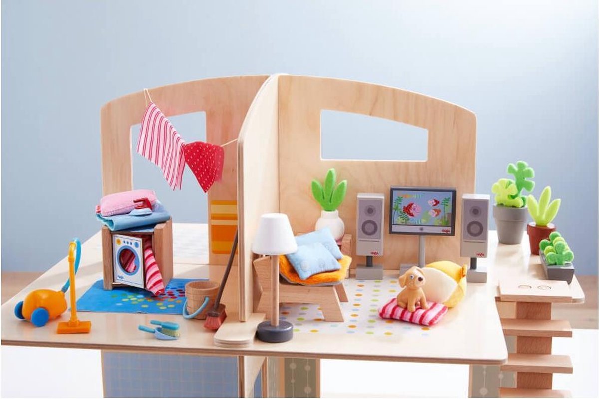 HABA poppenaccessoires woonkamer Little Friends 25 delig